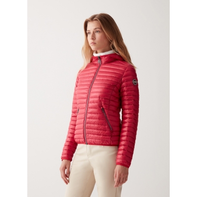 Colmar Transition Jacket (warm, down quilted jacket, fixed hood) red Women